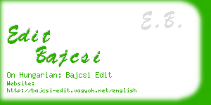 edit bajcsi business card